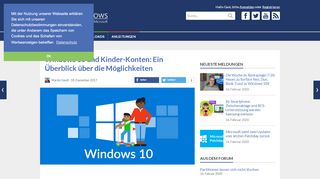 
                            6. Windows 10 und Kinder-Konten: Ein Überblick über die Möglichkeiten ...