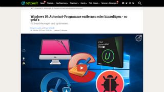 
                            10. Windows 10: Unnötige Dienste deaktivieren und Autostart aufräumen ...