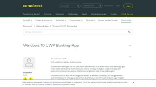 
                            2. Windows 10 UWP Banking-App - comdirect