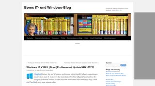 
                            12. Windows 10 V1803: (Boot-)Probleme mit Update KB4103721 | Borns ...