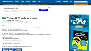 
                            12. Windows 10 VM startet zu langsam - Administrator