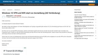 
                            4. Windows 10 VPN und Wifi start vor Anmeldung (AD Verbindung ...