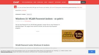 
                            6. Windows 10: WLAN-Passwort ändern - so geht's - CHIP