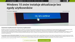 
                            9. Windows 10 znów instaluje aktualizacje bez zgody użytkowników