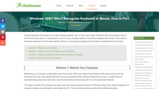 
                            9. Windows 10/8/7 Won't Recognize Keyboard or Mouse, How to Fix?
