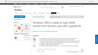 
                            7. Windows 10Pro unable to login 2008 domain from domain user after ...