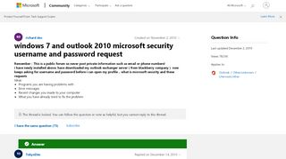 
                            3. windows 7 and outlook 2010 microsoft security username and ...