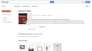 
                            12. Windows 7 Bible - Google Books Result