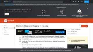 
                            1. windows 7 - Blank desktop when logging in via xrdp - Ask Ubuntu