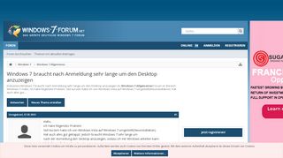 
                            2. Windows 7 braucht nach Anmeldung sehr lange um den Desktop ...