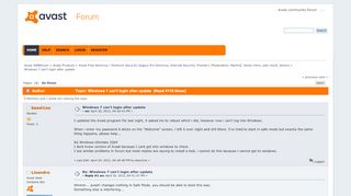 
                            5. Windows 7 can't login after update - Avast WEBforum