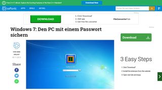 
                            1. Windows 7: Den PC mit einem Passwort sichern - Softonic