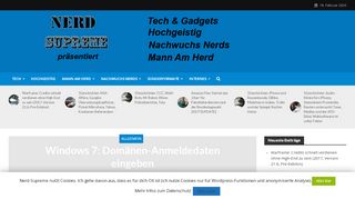 
                            4. Windows 7: Domänen-Anmeldedaten eingeben – Nerd-Supreme