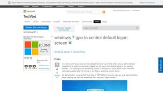 
                            3. windows 7 gpo to control default logon screen - Microsoft