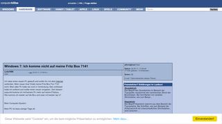 
                            8. Windows 7: Ich komme nicht auf meine Fritz Box 7141 (Lola1986 ...