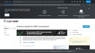 
                            5. windows 7 - Is there a log file for RDP connections? - Super User
