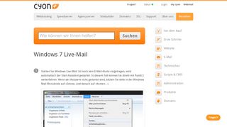 
                            12. Windows 7 Live-Mail - Cyon