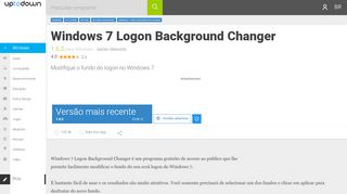 
                            10. Windows 7 Logon Background Changer 1.5.2 - Download em Português