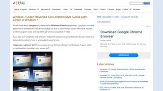 
                            2. Windows 7 Logon Reworked: Get Longhorn Style Aurora Login ...