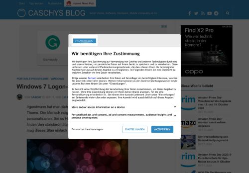 
                            11. Windows 7 Logon-Screen austauschen - Caschys Blog
