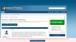 
                            7. Windows 7 Logon Screen deaktivieren - Windows 7 Forum