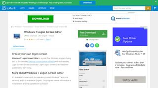 
                            5. Windows 7 Logon Screen Editor (Windows) - Download