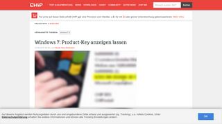 
                            11. Windows 7: Product-Key anzeigen lassen - CHIP