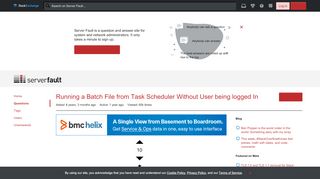 
                            3. windows 7 - Running a Batch File from Task Scheduler Without User ...