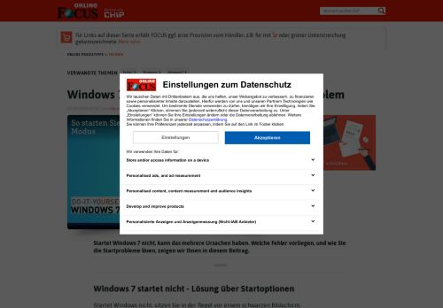 
                            2. Windows 7 startet nicht - so beheben Sie das Problem | FOCUS.de