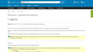
                            7. Windows 7 update not working | Dell US