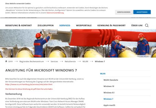
                            9. Windows 7 : WLAN : Universität Hamburg - Regionales Rechenzentrum