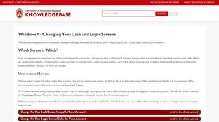 
                            2. Windows 8 - Changing Your Lock and Login Screens - WISC KB