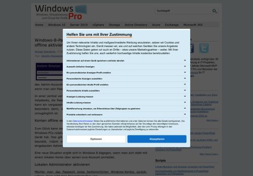 
                            1. Windows-8-Passwort vergessen: Administrator-Konto offline aktivieren ...