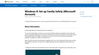 
                            3. Windows 8: Set up Family Safety (Microsoft Account) - Microsoft Support