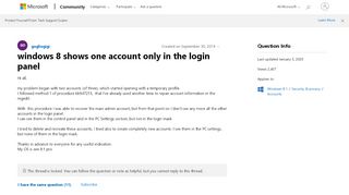 
                            5. windows 8 shows one account only in the login panel - Microsoft ...