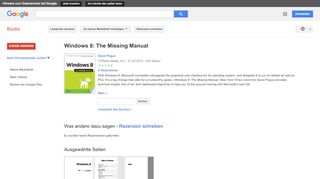 
                            9. Windows 8: The Missing Manual