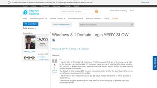 
                            1. Windows 8.1 Domain Login VERY SLOW. - Microsoft