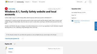 
                            4. Windows 8.1, Family Safety website and local accounts - Microsoft ...