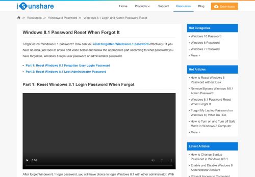 
                            10. Windows 8.1 Password Reset When Forgot or Lost It - iSunshare
