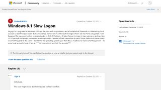 
                            2. Windows 8.1 Slow Logon - Microsoft Community