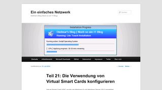 
                            10. Windows 8.1 Virtual Smart Cards konfigurieren - Ein einfaches Netzwerk