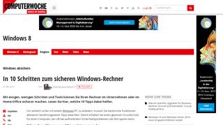 
                            5. Windows absichern: In 10 Schritten zum sicheren Windows-Rechner ...