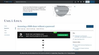 
                            8. windows - Accessing a SMB share without a password - Unix & Linux ...