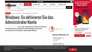 
                            10. Windows: Administrator-Konto aktivieren - COMPUTER BILD