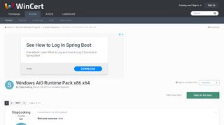 
                            3. Windows AiO Runtime Pack x86 x64 - Installer Repacks - WinCert.net ...