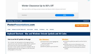 
                            3. Windows and Mac ALT Codes and Symbols - Cheat Sheet