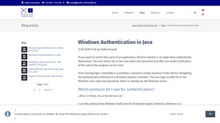 
                            2. Windows Authentication in Java - Parks Informatik GmbH