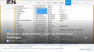 
                            7. Windows – automatischer Login mit Domain User – Autologon