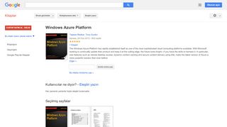 
                            10. Windows Azure Platform