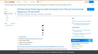 
                            7. Windows Azure Portal login to portal and receive error 